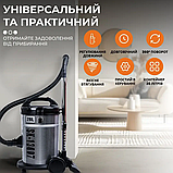Пилосос професійний будівельний Sokany, потужний 4000 Вт з мішком, 28 л, фото 4