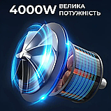Пилосос професійний будівельний Sokany, потужний 4000 Вт з мішком, 28 л, фото 5