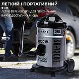 Пилосос професійний будівельний Sokany, потужний 4000 Вт з мішком, 28 л, фото 7