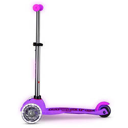 Самокат Micro Mini Deluxe Glow LED Морозний рожевий MMD217 smart
