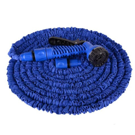 Поливальний шланг 15 метрів Magic Hose — саморозтягувальний, гнучкий, з розпилювачем для саду та городу