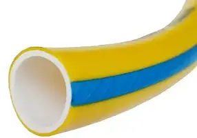 Шланг ПАТРІОТ Ø 1/2" 30м, 3х сл. (жовтий із синьою смугою) (кратно 30м) {30}