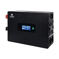 Комплект резервного живлення: високочастотний інвертор 1500VA/1.5kW Kraft + акумуляторна батарея Trinix LFP 12V100Ah LiFePo4 2 шт., фото 3