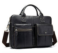 Сумка чоловіча під ноутбук Vintage 14662 Чорна