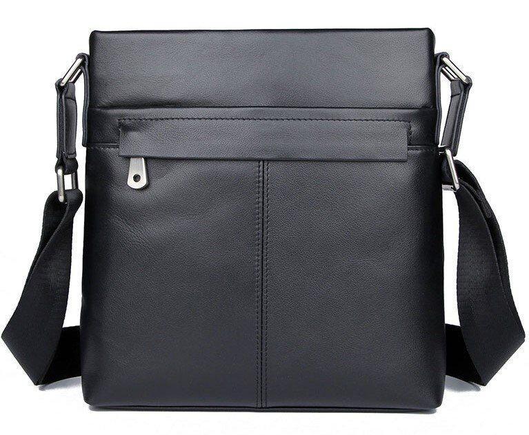 Сумка чоловіча в гладку шкіру Vintage 14981 Чорна