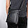 Сумка чоловіча в гладку шкіру Vintage 14981 Чорна, фото 10