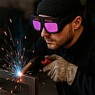 Захисні зварювальні окуляри Хамелеон, з чохлом / Окуляри зварювальника / Окуляри для зварювання з автоматичним затемненням, фото 2