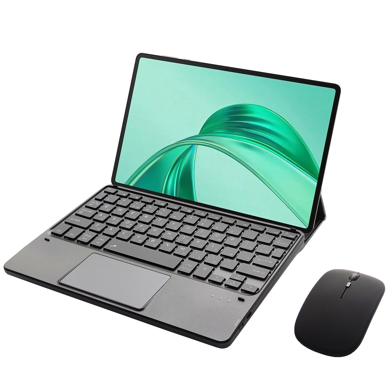 Клавіатура-підставка бездротова Smart Keyboard + Мишка для Honor Pad X8a Ukr+Eng Black, фото 1