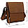 Сумка чоловіча Vintage 14159 з вінтажній шкіри Коричнева, фото 3