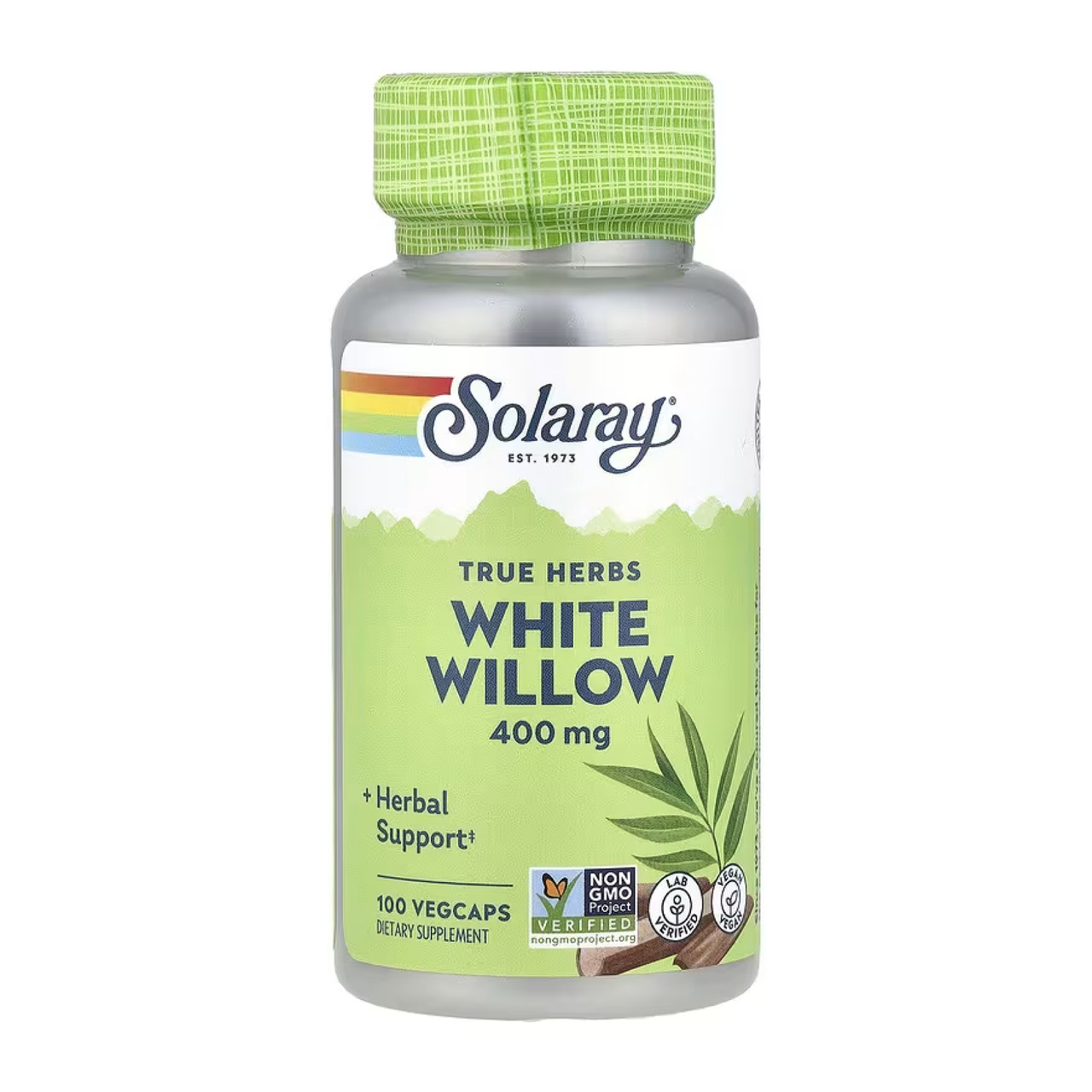 White Willow Bark 400mg - 100 vcaps, фото 1