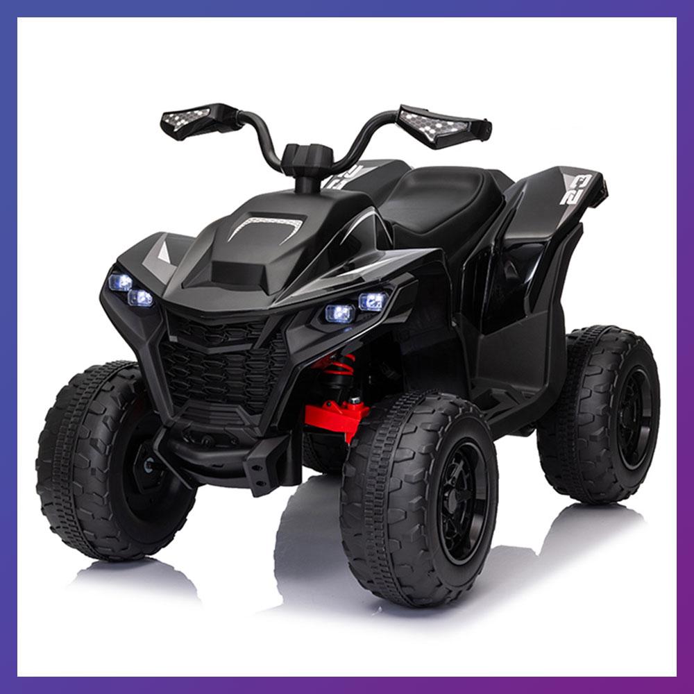 Дитячий електроквадроцикл на акумуляторі Bambi Racer M 6128 для дітей 2-5 років Чорний