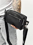 Чоловіча сумка бананка Sambag Harvi чорна, фото 5