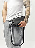 Чоловіча сумка бананка Sambag Harvi чорна, фото 6