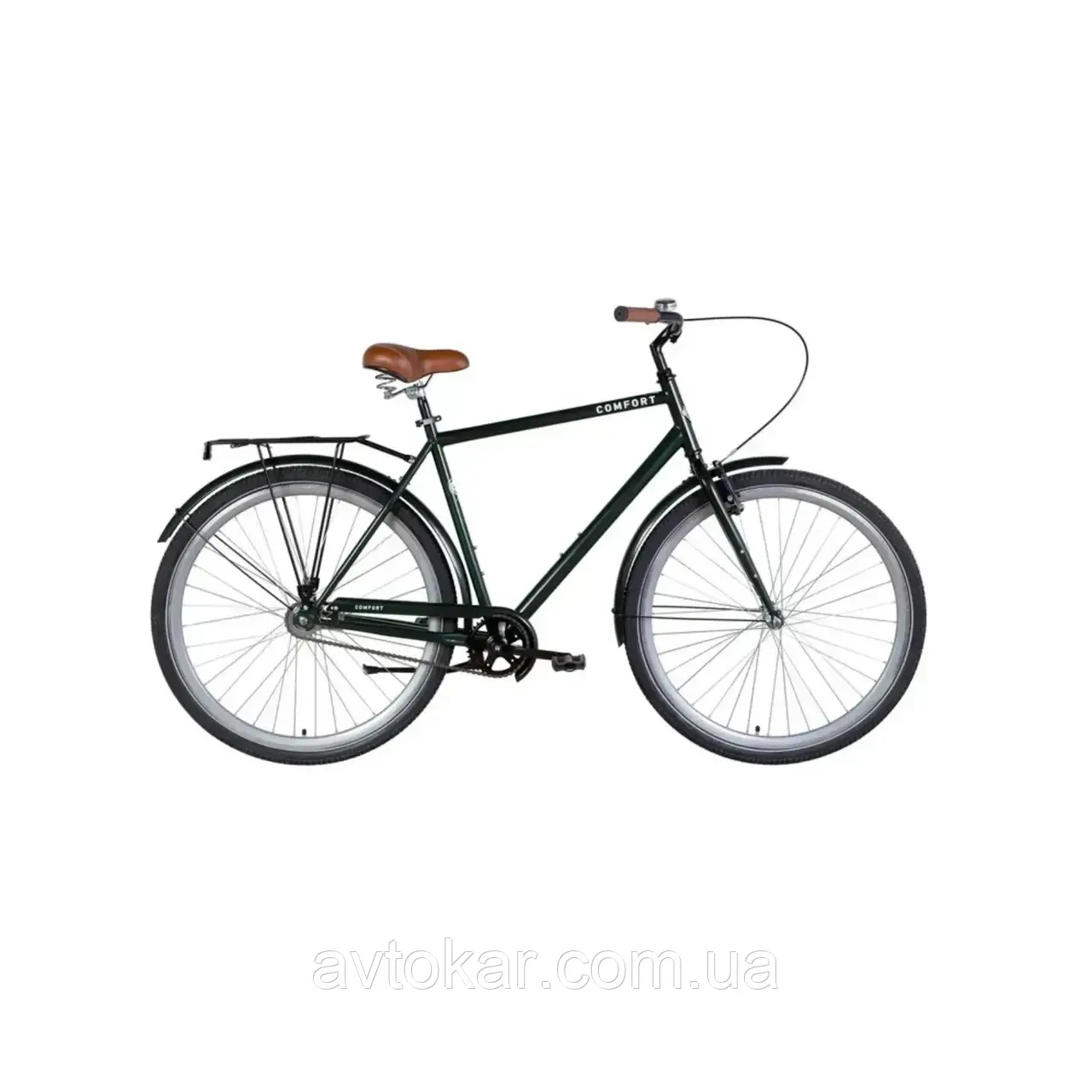 Велосипед ST 28" Dorozhnik COMFORT MALE Velosteel рама-22" темно-зелений 2024 ORG