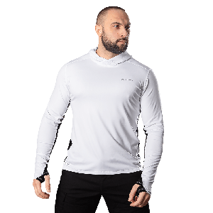 Лонгслів Chiton AirPro Hood Білий