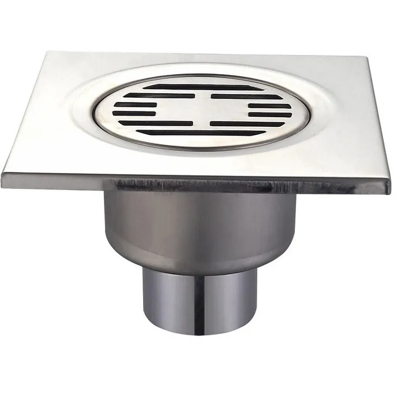 Душовий трап із неіржавкої сталі SUS304 Mixxus Drain-03-15x15-180 (прямий відвід) (MI3422)