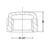 Заглушка чавунна 1/2 ВР, фото 2