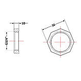 Контрайка чавунна 3/4", фото 2