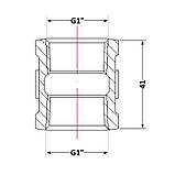 Муфта чавунна 1" ВР, фото 2