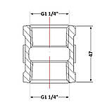 Муфта чавунна 1/4 ВР, фото 2
