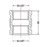 Муфта чавунна 1/2 ВР, фото 2