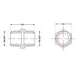 Ніпель чавунний 1/2 НР, фото 2