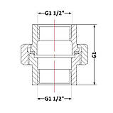 Згін "Американка" чавунна 1" 1/2 ВР, фото 2