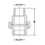 Згін "Американка" чавунна 1" 1/4 НР, фото 2
