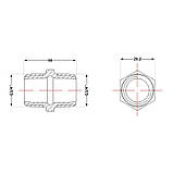 Ніпель чавунний 3/4" НР, фото 2