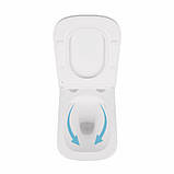 Унітаз підвісний Qtap Tern безобідковий із сидінням Soft-close QT1733052ERW, фото 7