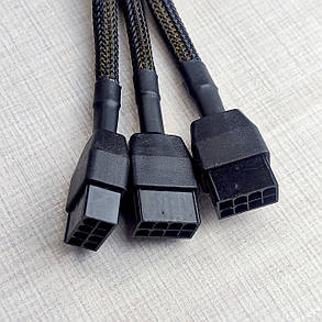 Перехідник 12VHPWR 12 pin + 4 pin живлення відеокарти 4090/4080/4070/L40/H100 з 3 x 8 pin тип B, фото 3