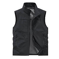 Тактична Літня жилетка Outdoor Eagle Black Літня військова безрукавка легка чорна