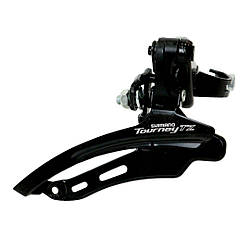 Перемикач перед. верхній хомут в/тяга max-48T под трубу 31,8мм чорний SHIMANO FD-TZ510