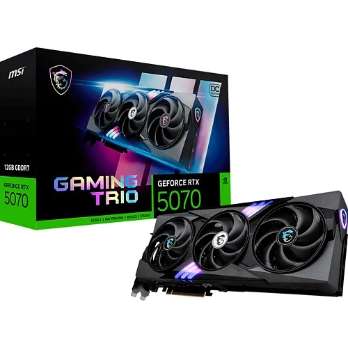 Відеокарта MSI GeForce RTX 5070 12 GB GDDR7 GAMING TRIO OC (RTX 5070 12G GAMING TRIO OC)
