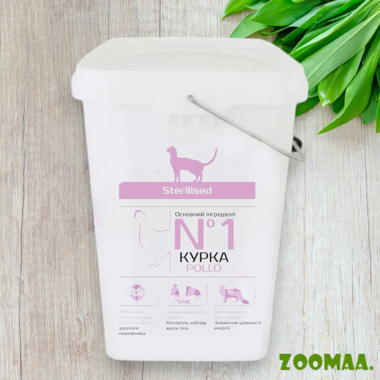 Monge Sterilised Rich in Chicken корм для стерилізованих кішок (контейнер), 5 кг