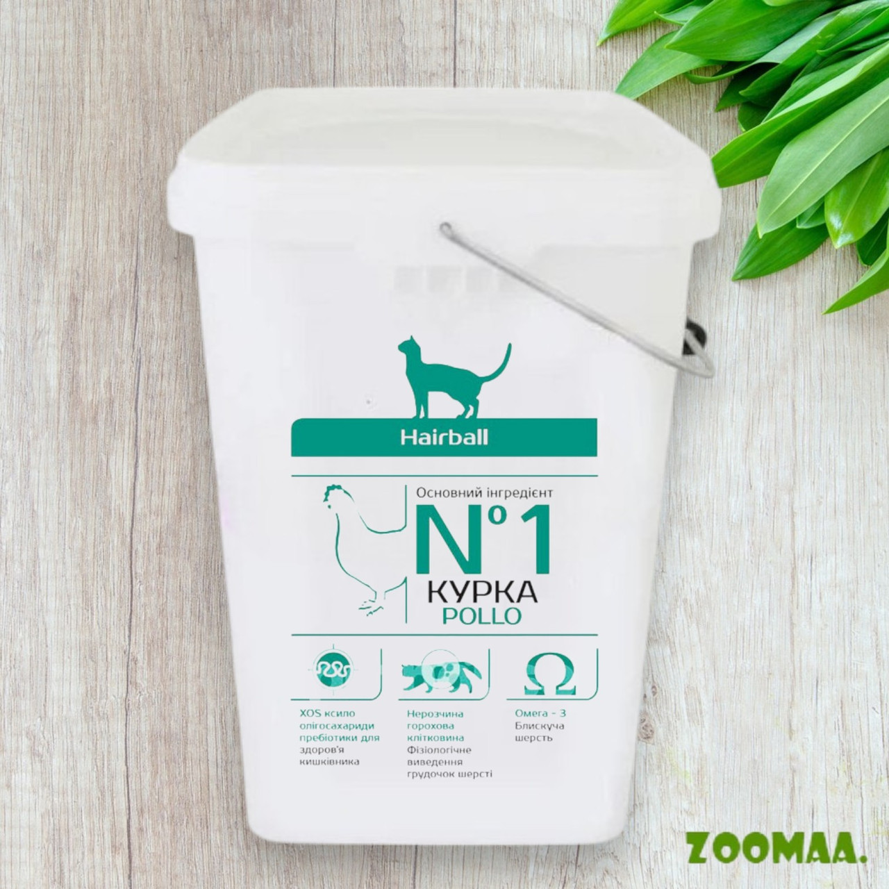 Monge Hairball Rich in Chicken сухий корм для виведення шерсті зі шлунка (контейнер), 5 кг