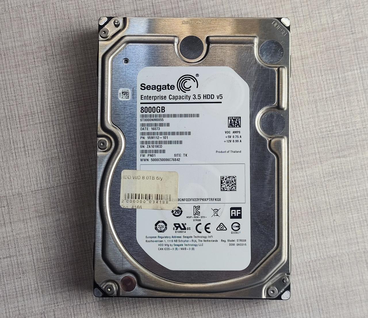 Жорсткий диск Seagate Enterprise 8TB бу гарний стан