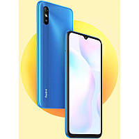 Смартфон Xiaomi Redmi 9А (6/128GB) Синій - Android 11 +чехол+захисне скло
