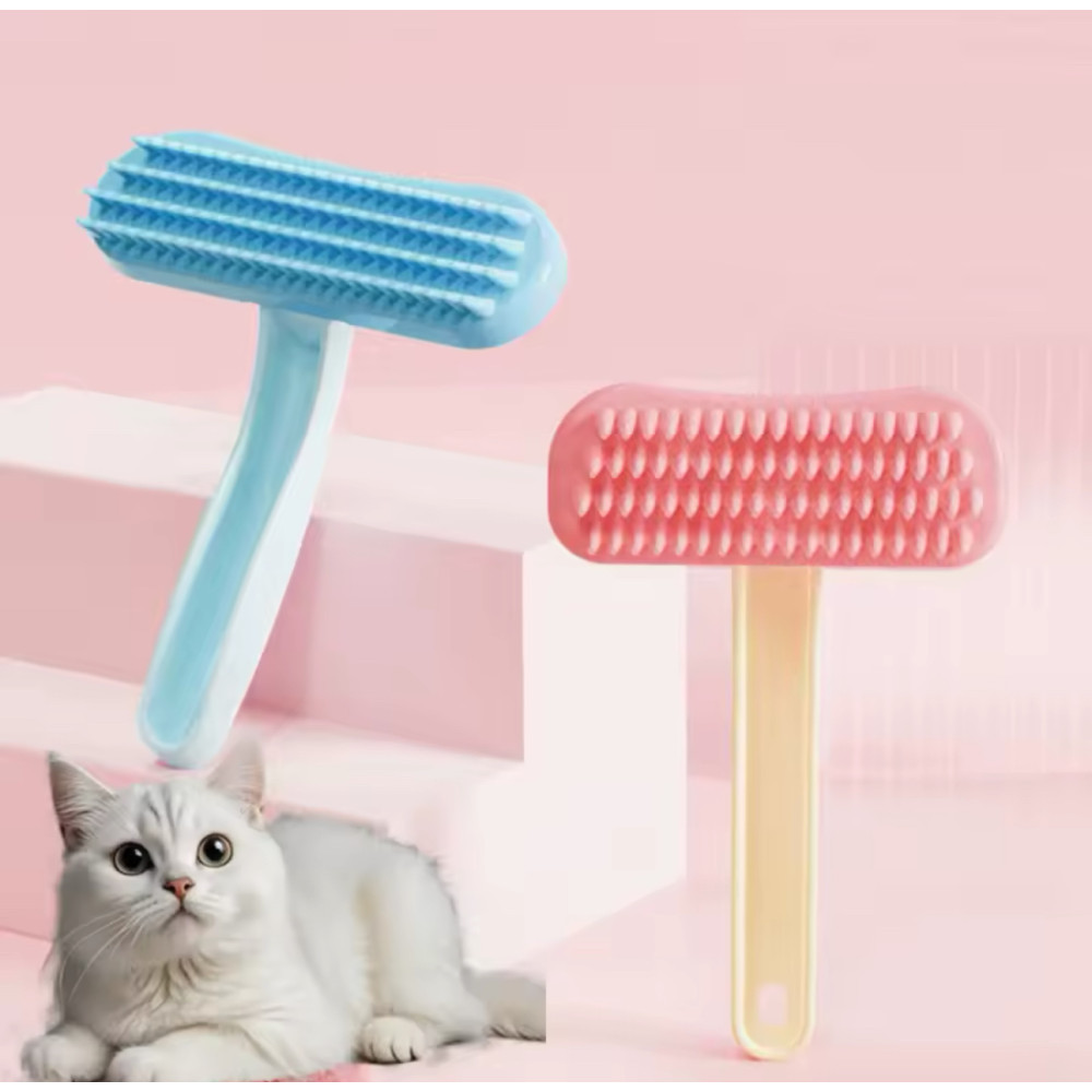 Гребінець для хатніх тварин, силіконовий гребінець для кішок і собак AND LY-871, фото 1