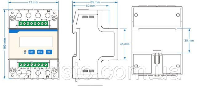 Трехфазный электросчетчик CHINT DTSU666 (Smart Meter)