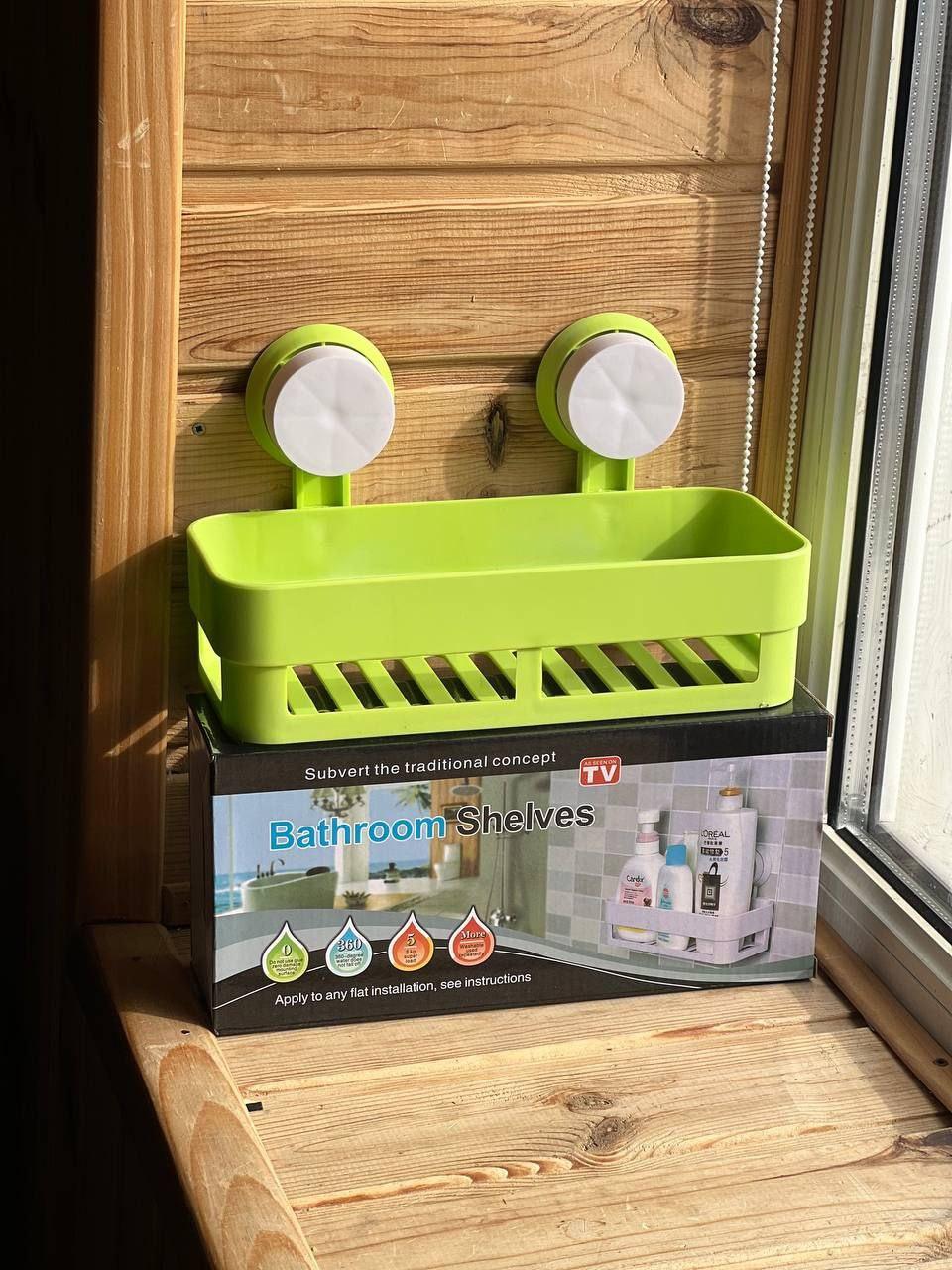 Настінна підставка без свердління, тримач для мила, шампуні Для кухні універсAND LY-571, фото 1