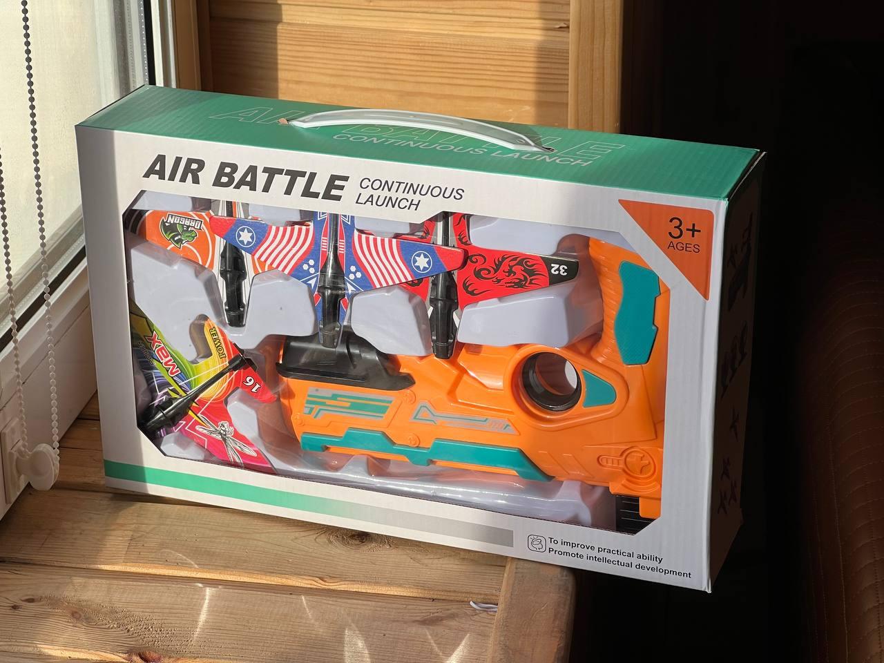 Дитячий Пістолет катапульта з літаками, що літають Air Battle 72, фото 1