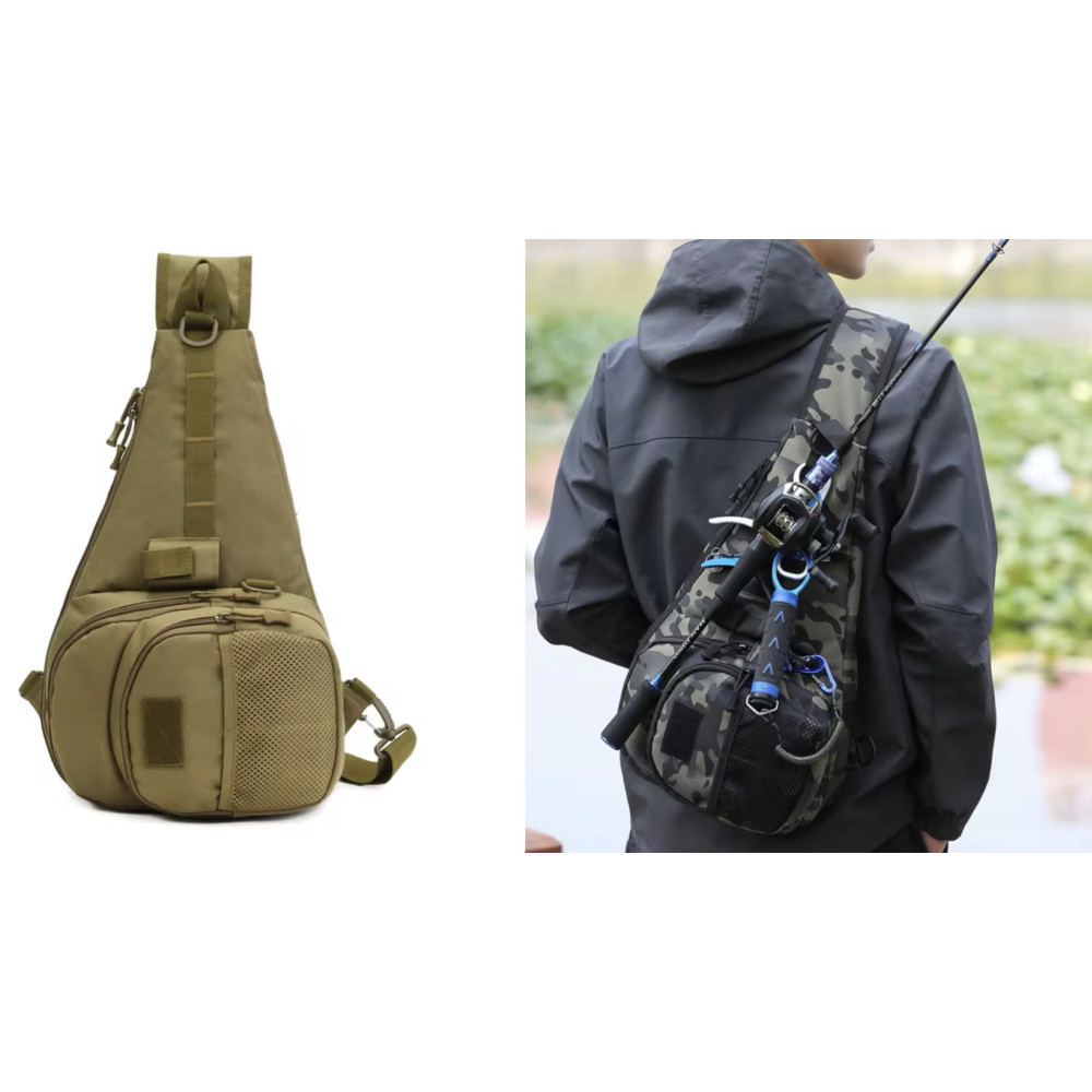 Сумка для рибальських снастей, вулична сумка для зберігання водонепроникна AND-6 ЗЕЛЕНА, фото 1