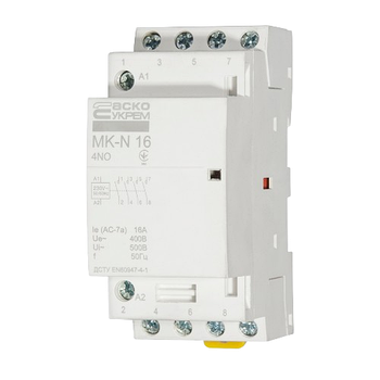 Модульний контактор MK-N 4P 16А 4NO Аско