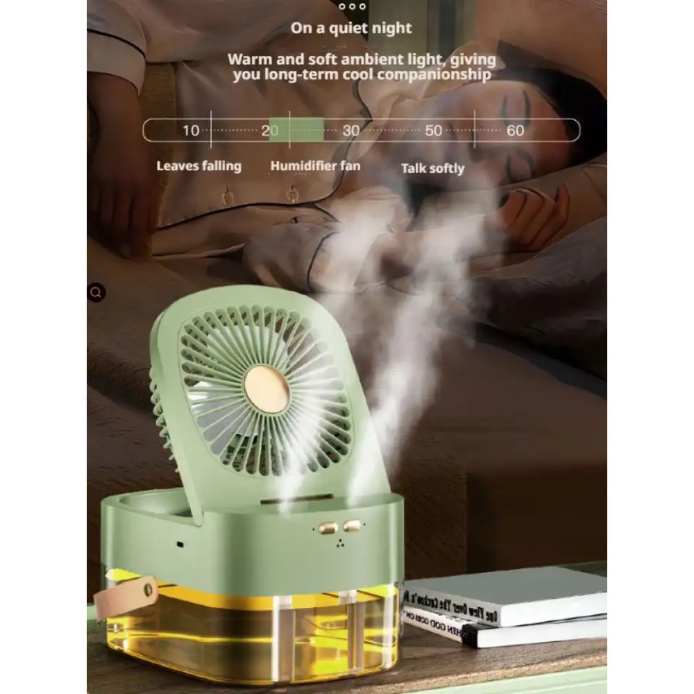 Вентилятор Маленький настільний Usb-зволожувач Small fan spray fanAND1253, фото 1