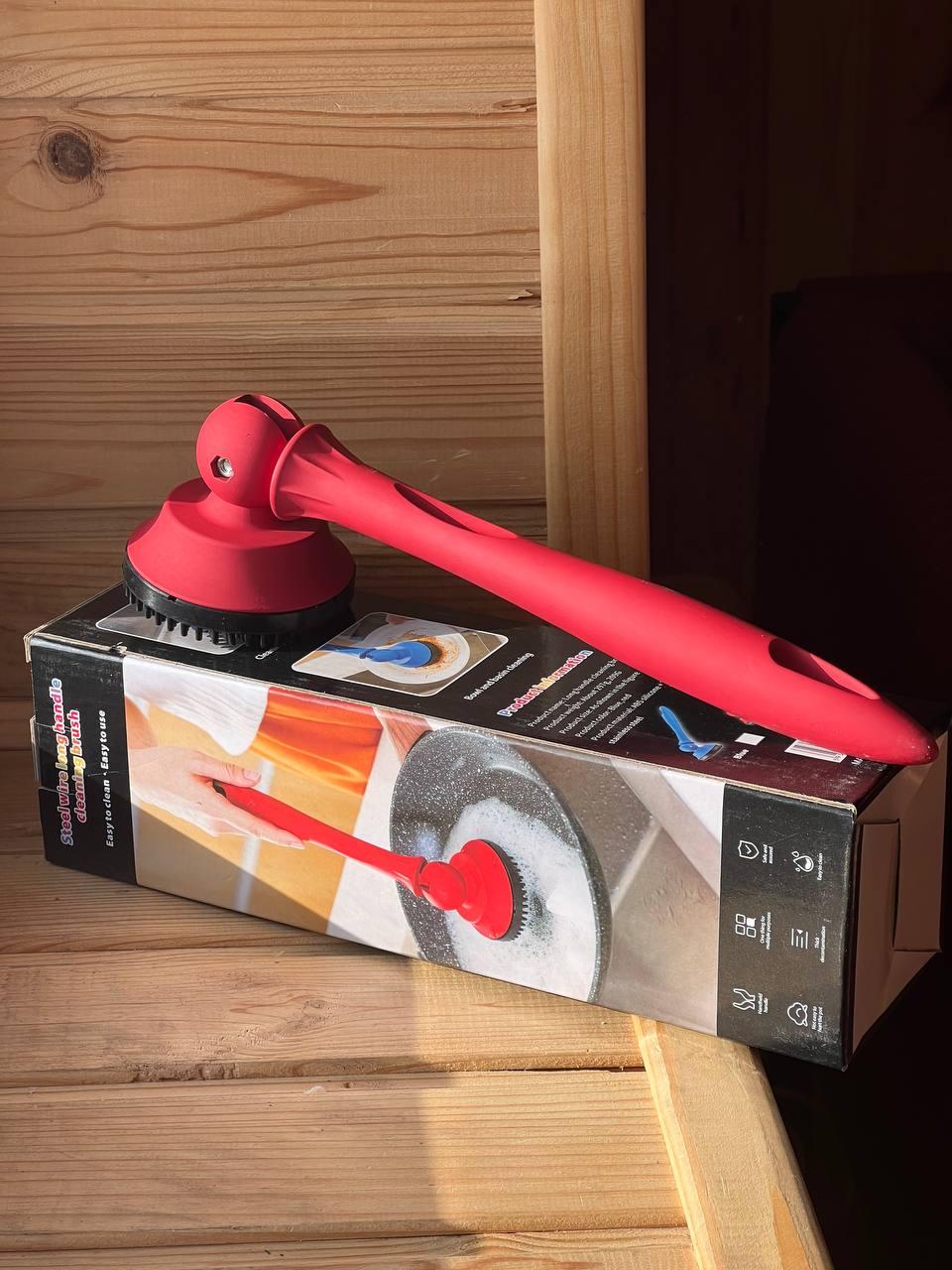 Щітка З ДОВГОЮ ручкою для чищення посуду, посуд, сковорода BRUSH AND-4-20-600, фото 1