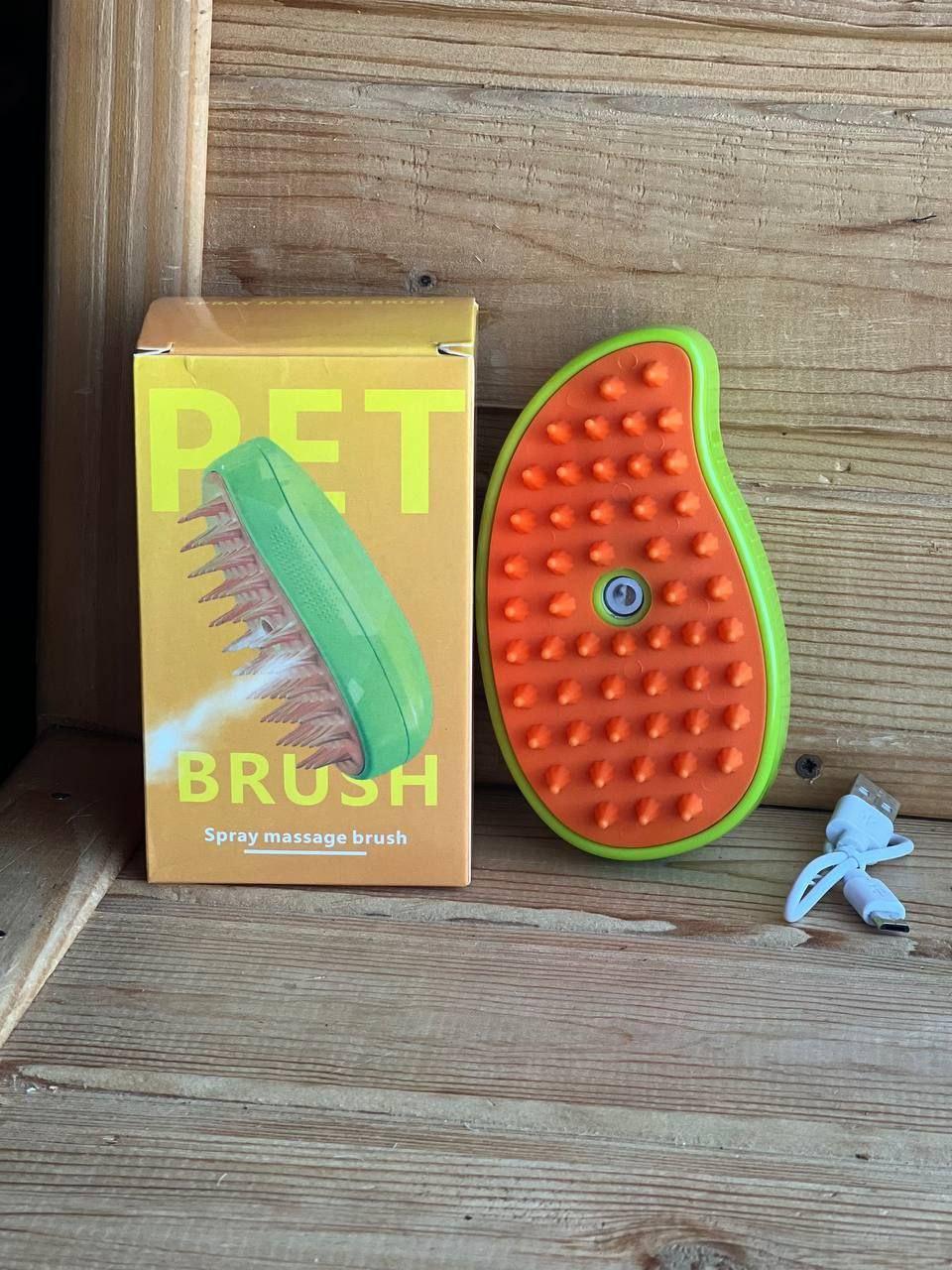 Щітка ПАРОВА для вичісування кішок та інших домашніх тварин, 3 в 1 Pet massage combAND883, фото 1
