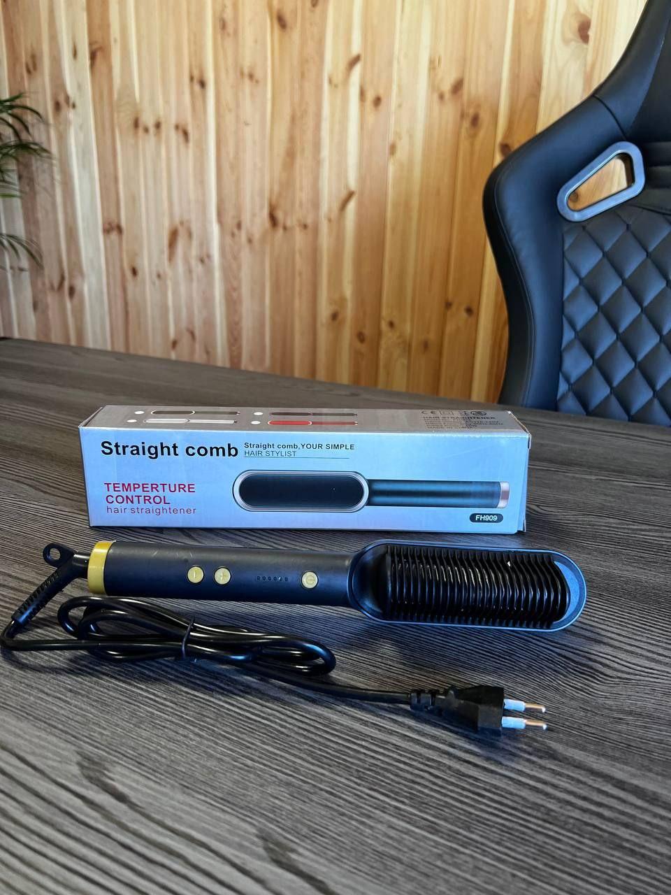 Щітка для укладання волосся, випрямляч Hair Straightener HQT-909, фото 1