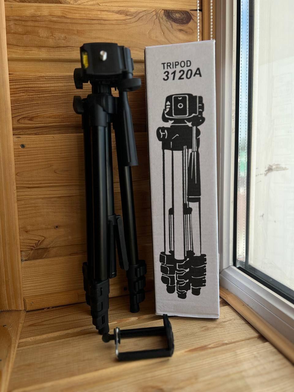 Штатив універсальний 1.02м для фотоапарата та телефону трипод металевий TRIPOD 3120, фото 1