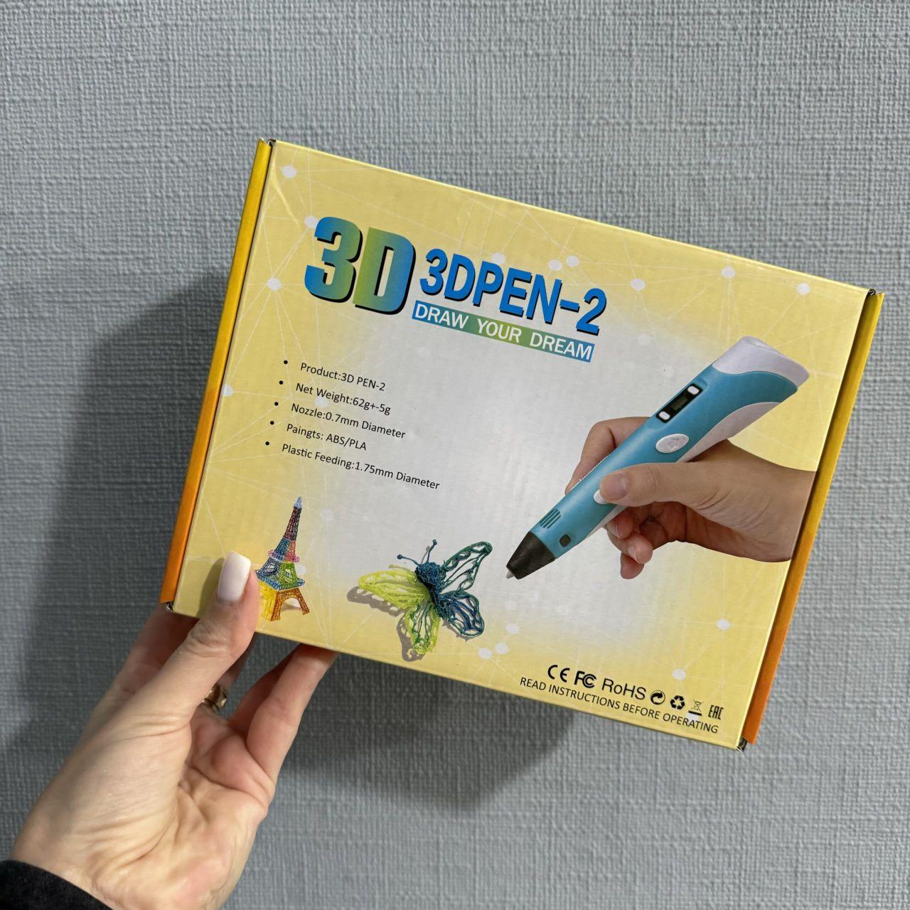 3d ручка Рожева, жовта, фіолетовий берюза, фото 1